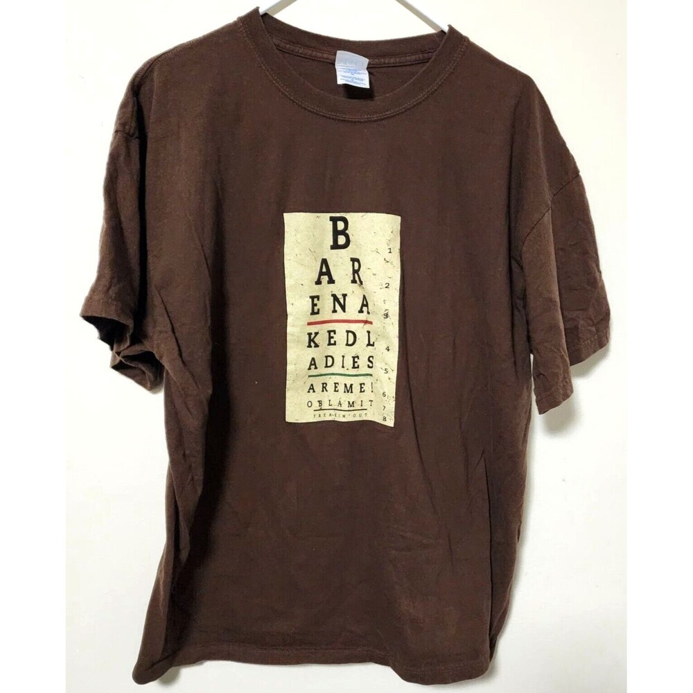 Barenaked Ladies Are Me Band Tee Brown T Shirt Size XL
